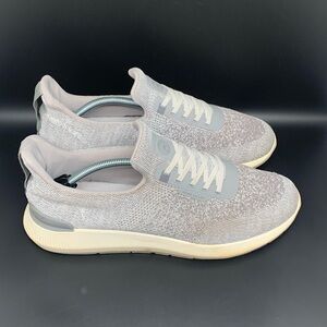 Peter Millar Hyperlight Apollo Moon Gray Knit‎ Slip-On Shoes Men's Sz 12